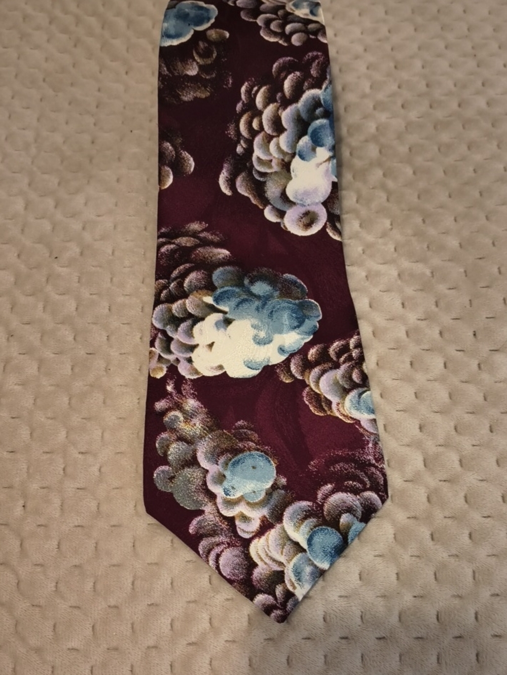 Vintage Silk Necktie Bold Abstract Print EUC